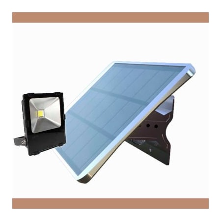 E E Systems Group eLEDing Solar 60W 7500 LM 5000K LED Area Flood Light Smart Function w/ Detachable Spot Head EE8100W-DT50W-FH